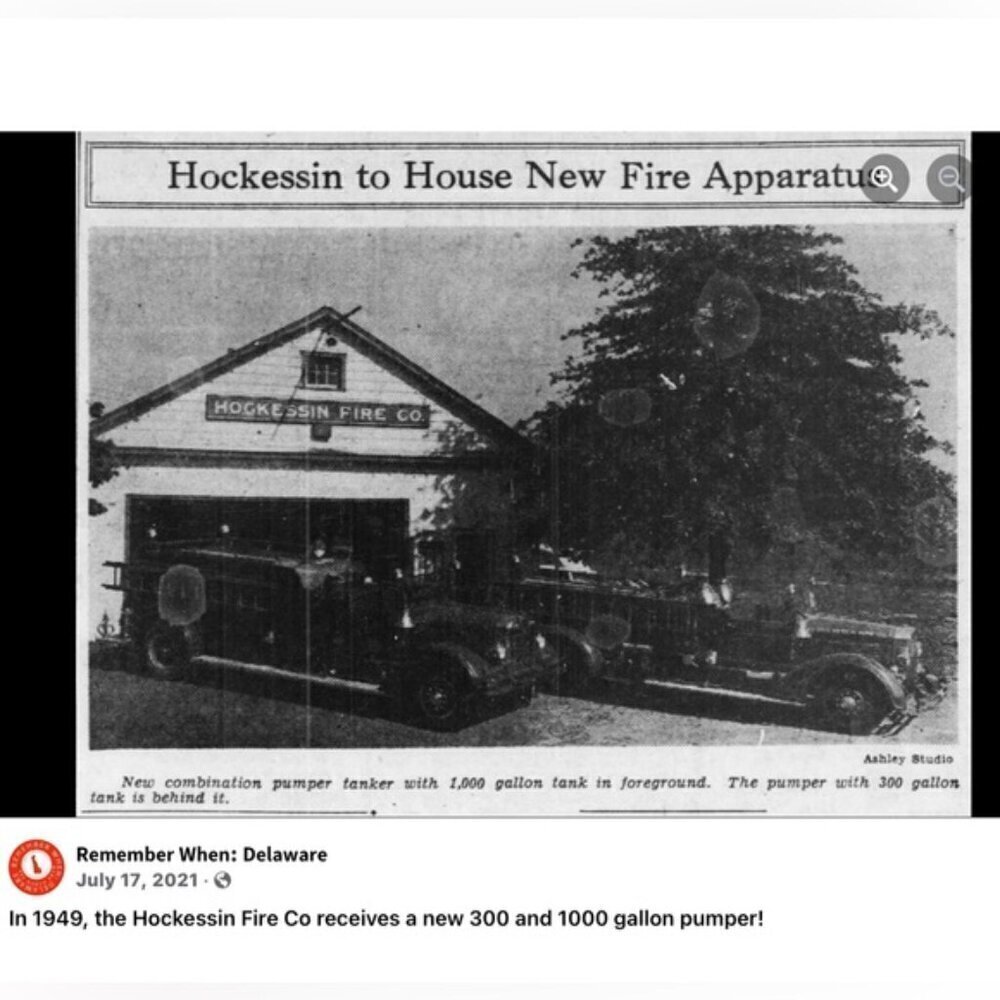 Delaware Vintage Historic Village of Hockessin Wood Buildings Firehouse Library - Picture 14 of 16